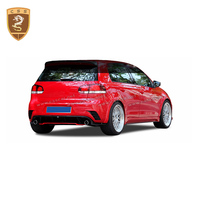 Kit de carrosserie de remplacement R-port Style CF + FRP pour pièces de carrosserie de voiture Volkswagen Golf 6 Auto