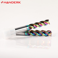 HANDERK Fraise en carbure monobloc haute performance HRC55 Fraise carrée à rainure en U pour outils CNC