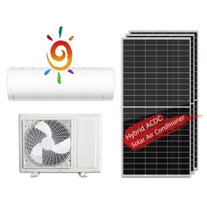 Fornecedor da China 220V 50Hz 60Hz Unidade de refrigeração split Hybrid Ar Condicionado movido a energia solar 18000Btu Preço