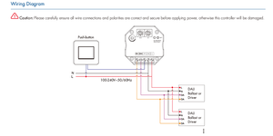 DA-PD 100-240VAC 100mA – Variateur DALI à bouton-poussoir avec alimentation et répéteur intégrés – Petit variateur pour pilotes <span class=keywords><strong>ou</strong></span> ballasts DALI - Product Image 6