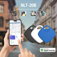 Traceur intelligent portable avec anneau de suspension, certifié MFi, localisateur GPS pour animaux de compagnie, enfants, portefeuilles et clés, compatible Apple