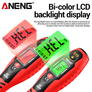 Aneng ปากกา B19ดิจิตอลแบบไม่สัมผัสพร้อมสัญญาณเตือน, เครื่องตรวจจับแรงดันไฟฟ้า30-1000V เครื่องมือค้นหาตัวแยกวิเคราะห์ - Product Image 2