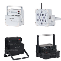 Projecteurs miniatures Bothlighting 12x18w RGBWA+UV, sans fil, avec contrôle DMX IR, lumières DJ pour discothèque, fête, scène