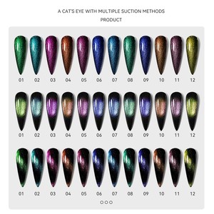 Esmalte de Uñas en Gel UV de un Solo Paso, Efecto Ojo de Gato, Magnético, Camaleón 9D, Superbrillante, Vegano, Ecológico, de Larga Duración, Estilo Francés - Product Image 4