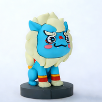 Figurine d'action en PVC de dragon bleu mignon, nouvelle collection, personnalisée, de l'usine Shengye Toy, figurine animale d'anime, porte-clés décoratif