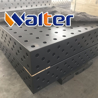 Table de soudage 3D en fonte nitrurée de qualité supérieure de Chine, 2000mm*1000mm*200mm, plateforme flexible tridimensionnelle, état neuf