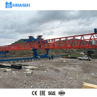 Grúa lanzadora de vigas para puentes de 180 toneladas para la instalación de vigas de hormigón