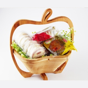 Panier <span class=keywords><strong>de</strong></span> <span class=keywords><strong>fruits</strong></span> en bambou pliable écologique Panier en bois <span class=keywords><strong>de</strong></span> <span class=keywords><strong>fruits</strong></span> secs Plateau <span class=keywords><strong>de</strong></span> nourriture en bambou Se transforme en panier à collation en bois - Product Image 6