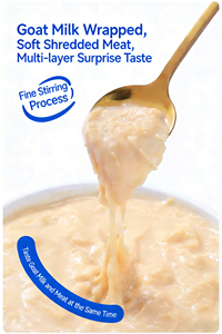 Comida para Gatos en Bolsa de 80g, Nutrición Completa Premium OEM, Leche de Cabra y Carne Desmenuzada, Venta de Fábrica, Alimento para Mascotas - Product Image 5