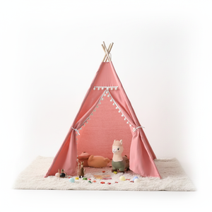 Tente de jeu pour enfants <span class=keywords><strong>rose</strong></span> <span class=keywords><strong>et</strong></span> blanche en gros, <span class=keywords><strong>tipi</strong></span> pour garçons <span class=keywords><strong>et</strong></span> filles, tente de jeu d'extérieur <span class=keywords><strong>et</strong></span> d'intérieur pour coin lecture <span class=keywords><strong>et</strong></span> cachette pour tout-petits - Product Image 1