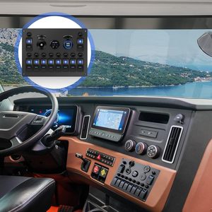 Interrupteur à bascule marin 10 gangs avec prise USB et voltmètre 12V 24V, interrupteur principal étanche pour bateau avec disjoncteur - Product Image 4