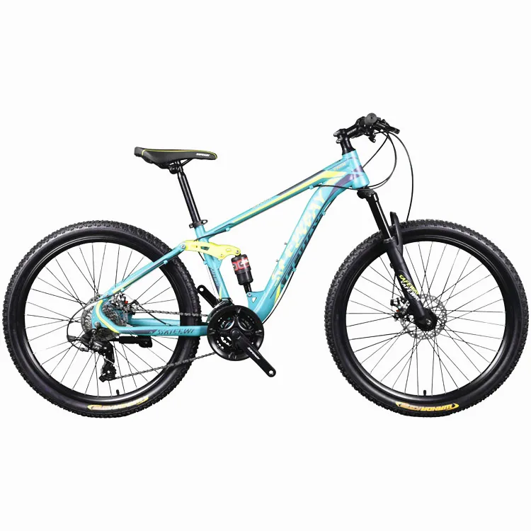 Vtt suspendu de descente à la mode, vélo de montagne, cadre en fibre de carbone suspendu, livraison en ligne