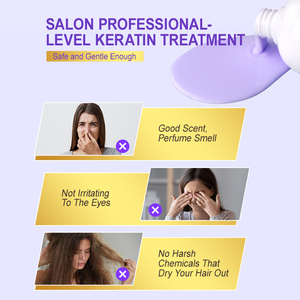Tratamiento de queratina para alisar el cabello Queratina brasileña profesional Suavizante Tratamiento de queratina pura orgánica para el cabello - Product Image 4