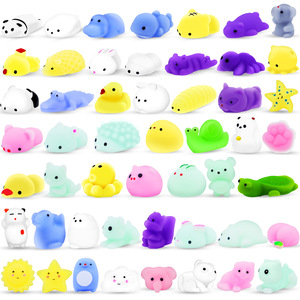 Jouet anti-stress transfrontalier en forme d'animal, lapin de Pâques mignon, mini-poupée de Noël, en TPE silicone, unisexe - Product Image 4