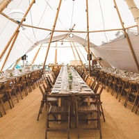 Combinaison extérieure Glamping Tente indienne Safari Toile de coton Cadre en bois Tipi Yourte Tipi Tente de fête Mariage