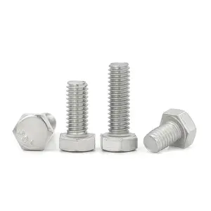 Bolts And Screws Din931 Din933 Hex Bolt 304 316 A2-70 M20 Stainless Steel Hex Bolt