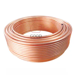 Fast delivery 15mm copper heat pipe roll ac copper pipe for air conditioner
