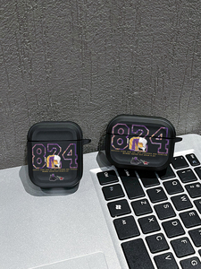 Étui pour <span class=keywords><strong>AirPods</strong></span> 8 & 24 Basketball Legend, coque mate antichoc pour <span class=keywords><strong>AirPods</strong></span> 1/2/3/Pro/Pro 2, design inspiré de Mamba - Product Image 3