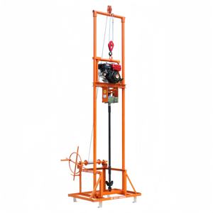 휴대용 지반공학 드릴링을위한 전문 물 우물 드릴 장비 7.5HP 가솔린 파워 100m 깊이 220mm 직경 - Product Image 1