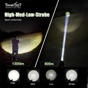 TANK007 KZ01 impermeable recargable LED linterna <span class=keywords><strong>de</strong></span> alta potencia Zoomable antorcha luz táctica <span class=keywords><strong>de</strong></span> largo alcance antorcha lámpara USB carga - Product Image 4