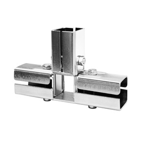 Connecteurs de tubes carrés 20/25/30 mm en acier inoxydable et acier galvanisé, colliers de serrage pour tuyaux, raccords de jonction, cadres, fixation rapide sans soudure - Product Image 4