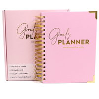 Carnet personnalisé à spirale dorée avec papier offset, agenda 2022-2023, organiseurs A5, planificateurs Ramadan, calendrier