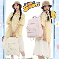 Mochila Escolar Práctica para Niñas, con Gran Espacio Interior, Correas Ajustables, para Primaria y Secundaria, Impermeable, con Cierre