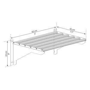 Étagère murale tubulaire en acier inoxydable robuste, étagère murale en acier inoxydable pour restaurant, cuisine commerciale - Product Image 4