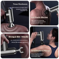 Mini pistolet de massage fascia - Appareil de massage des tissus profonds pour le corps, multifonctionnel, contrôle à 5 vitesses, batterie intégrée pour hommes et femmes