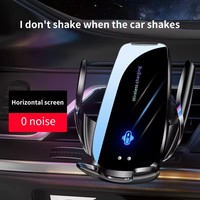 Chargeur sans fil pour voiture 15W, station de charge rapide magnétique, bouton tactile pour grille d'aération, support de téléphone portable pour voiture