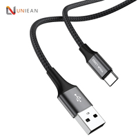 UNIEAN - Cable USB 2.0 a Tipo C de 2M 3M, Cable de Carga Rápida Micro USB 2A Tipo C, Cables de Datos para iPhone 15 Pro Max