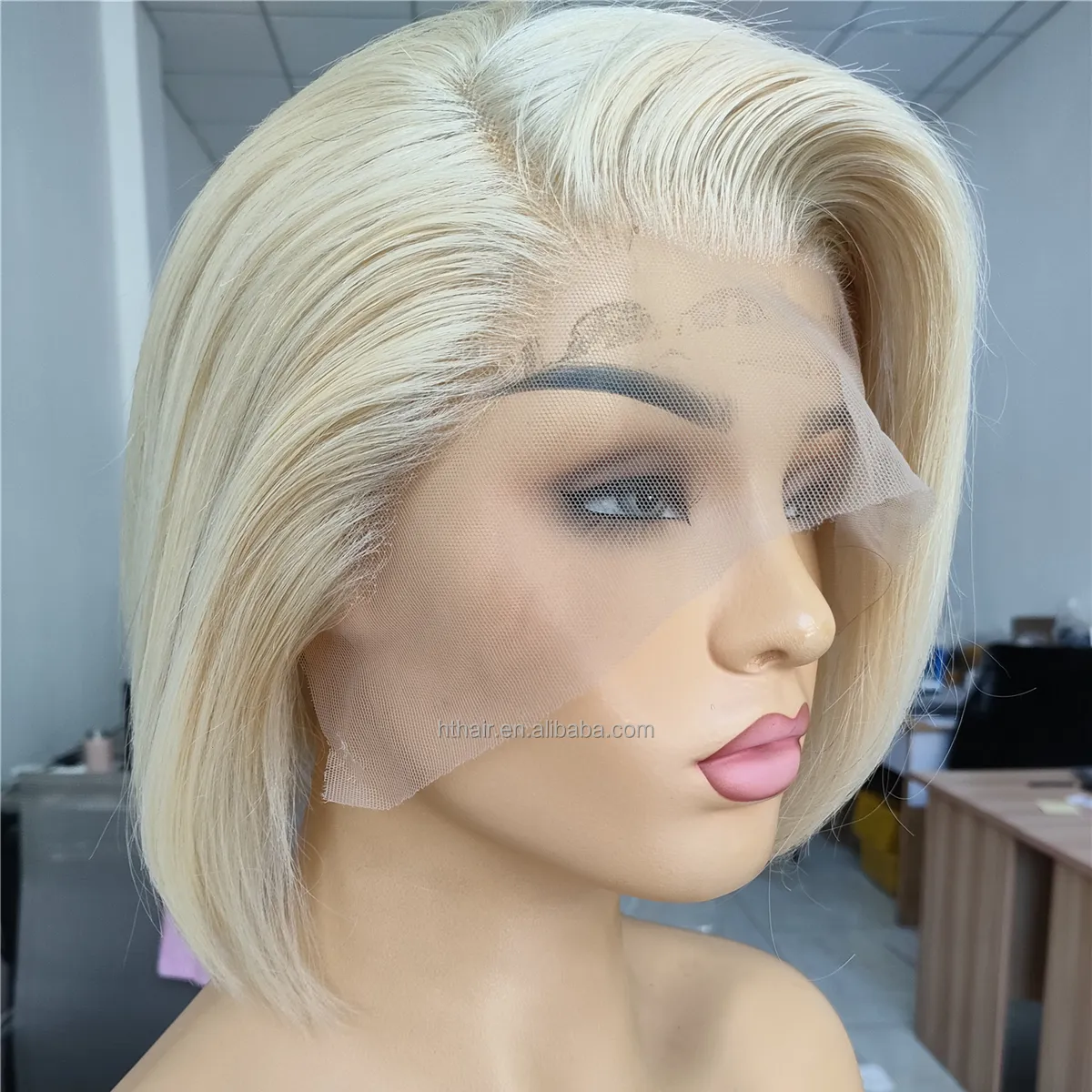 Beste Perruque Pixie Cut Perücke Echthaar Spitze Front Perücke Günstige Perücken Transparent Schweizer Brasilia nisches Haar Unverarbeitete Jungfrau Haar Kurz