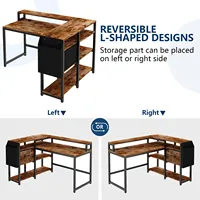 Muebles de Oficina para el Hogar, Escritorio de Computadora para Juegos de Esquina, Moderno y Económico, de Madera