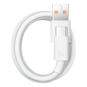Chargeur USB Type-C Supercharge 66W avec câble blanc - Product Image 2