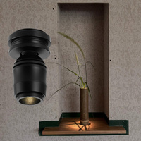 Lampu Sorot LED Mini Desain Modern 3000K IP20 3W Dapat Diredupkan Lampu Sorot Datar Hemat Energi Putar Tersembunyi untuk Pajangan Rumah Kantor
