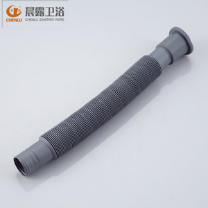 Manguera de desagüe extensible Chenlu de 84.5 mm, curvada, con conexión por compresión, fácil instalación para lavabos y fregaderos - Product Image 2
