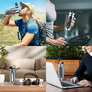 Hot Selling BPA Free Stainless Steel for Shaker Bottle Custom Logo Gym <strong>Protein</strong> Drinkware - Product Image 5