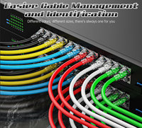 Kabel Patch Cat6 Uniqfiber, Kabel Patch Tembaga Murni Solid, Kabel Ethernet Cat 6 UTP, Kabel Internet RJ45 Kecepatan Tinggi