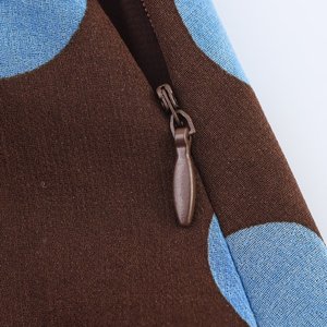 Vestido de Verano para Mujer, Estilo Urbano, Espalda Descubierta, Sin Mangas, Delgado, con Estampado de Lunares, Cuello Halter, Estilo Ondulado - Product Image 6