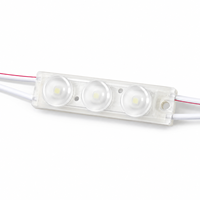 Módulo LED 2835 Impermeable con 3 Lentes LED para Iluminación de Letreros en Exteriores