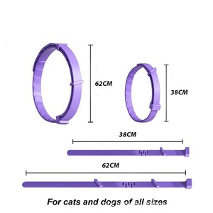 ปลอก<span class=keywords><strong>คอ</strong></span>ปรับระดับได้ 62 ซม. คุณภาพสูง คลาสสิก ผลิตจาก ABS พร้อมฟีโรโมน ช่วยลดความวิตกกังวลและความเครียดสำหรับสุนัขและแมว จำนวน 4 ชิ้น - Product Image 5