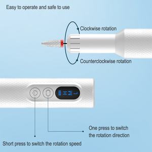 Mini Taladro de Uñas Inalámbrico sin Escobillas, Portátil y Ligero, con Base de Carga - Product Image 4