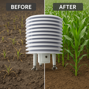 Đầu Dò Cảm Biến Độ Ẩm Nhiệt Độ Không Khí Ngoài Trời BGT 4-20mA <span class=keywords><strong>RS485</strong></span> 3.3V Với Bức Xạ Mặt Trời Được Bảo Vệ Cho Trạm Thời Tiết - Product Image 4