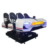 JiaYi JY-6RSC06S Machine de jeu de tir VR 9D, simulateur de cinéma 360° à monnayeur, en PVC, pour parcs d'aventure intérieurs et parcs à thème