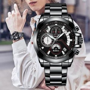 Custom il tuo Logo BIDEN <span class=keywords><strong>orologio</strong></span> moda 0083 calendario completo cinturino in acciaio inossidabile orologi resistente all'<span class=keywords><strong>acqua</strong></span> <span class=keywords><strong>orologio</strong></span> cronografo - Product Image 4