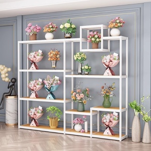 Hoa cửa hàng hiển thị đứng, hoa bó hoa giá, đa cấp đơn giản hoa đứng, thủ công mỹ nghệ kệ - Product Image 3