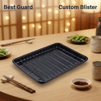 Barquettes en PP personnalisées, barquettes jetables pour aliments, barquettes en plastique pour aliments, épaisseur 1 mm, portables, pour l'emballage de bœuf cru, de steak, de viande fraîche