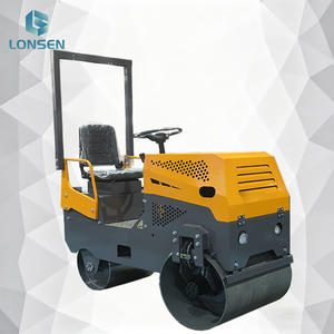 Apisonadora Vibratoria de Doble Tambor LS850 de 610 kg con Accionamiento Hidráulico, 30KN de Alta Fuerza de Compactación, Bomba de Motor, Rodamiento y Engranaje - Product Image 1