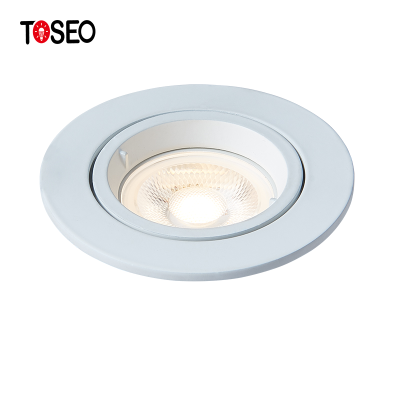 7w Led Recessed Downlight Fixtures Round Die Casting Aluminium Waterproof