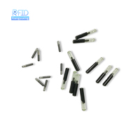 Tube en verre 2,12x12 mm avec puce NFC216 injectable 13,56 MHz, mini transpondeur RFID NFC